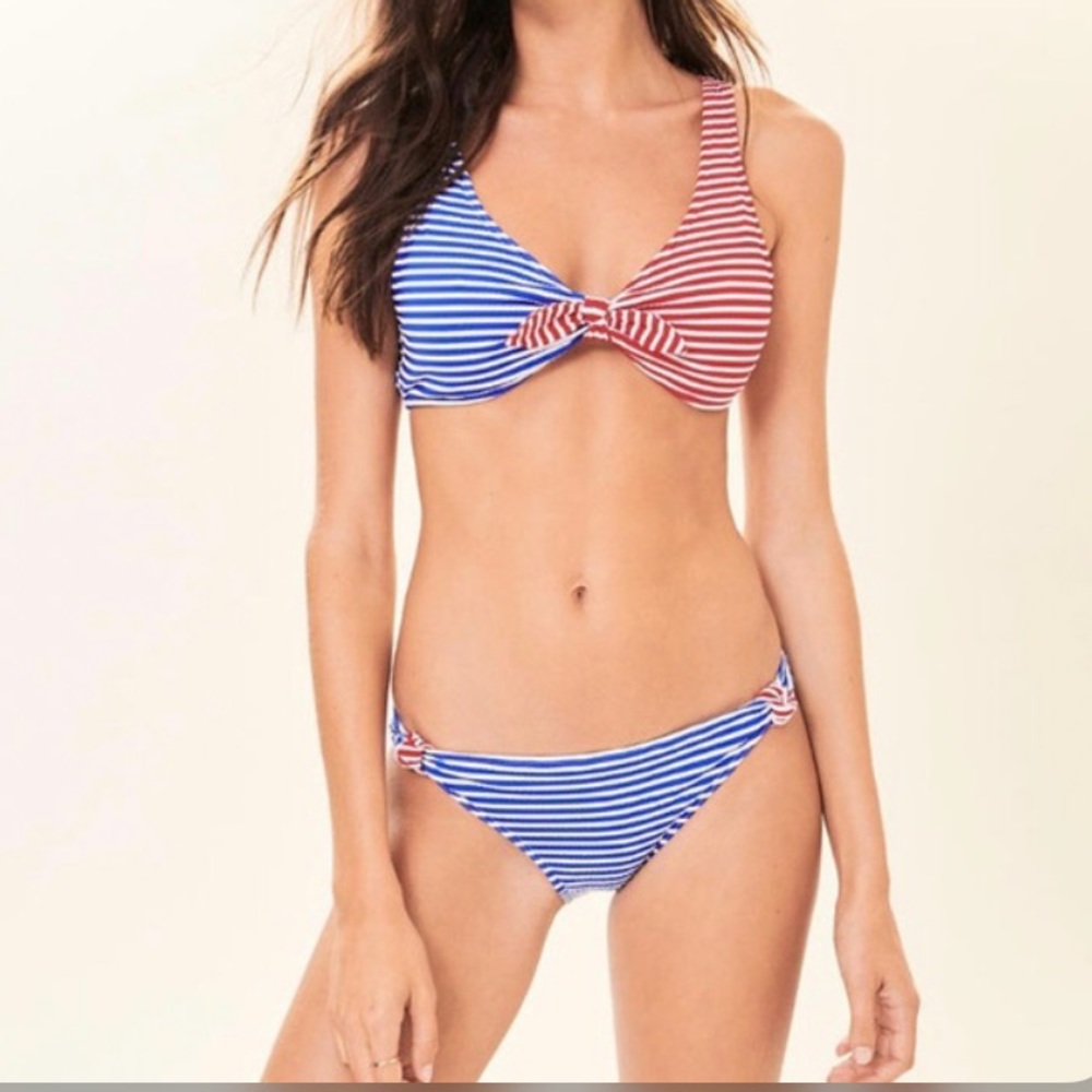 NWT Abercrombie and Fitch American Flag Bikini‎ SET